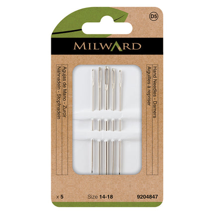 Aiguilles à coudre à la main Milward | à repriser | Taille 14 - 18