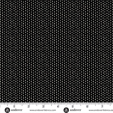 Makower | Nightfall | Stitch Line | Black