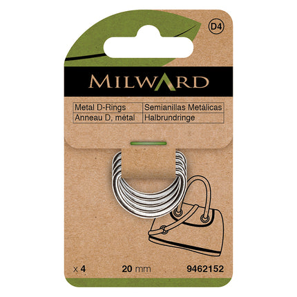 Milward Anneaux en D nickelés | 20mm