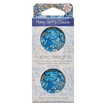 Hobby Gift | Poids en tissu métallique | Motif floral William Morris