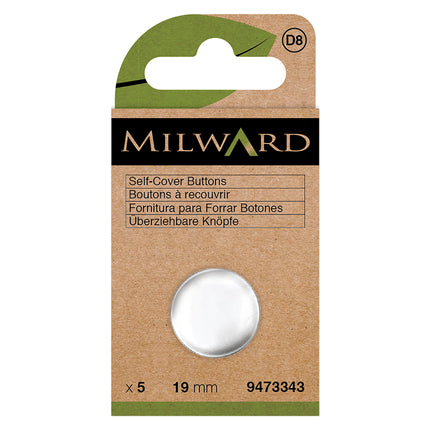 Boutons à recouvrir en métal Milward | 19mm