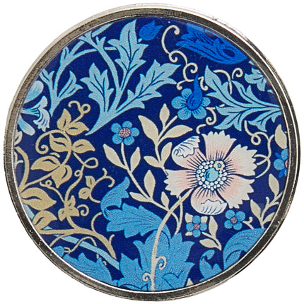 Cadeau de loisir | Aimant à aiguille magnétique | Motifs floraux de William Morris (gravure sur bois)