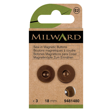 Fermeture magnétique Milward à coudre pour sac | 18 mm