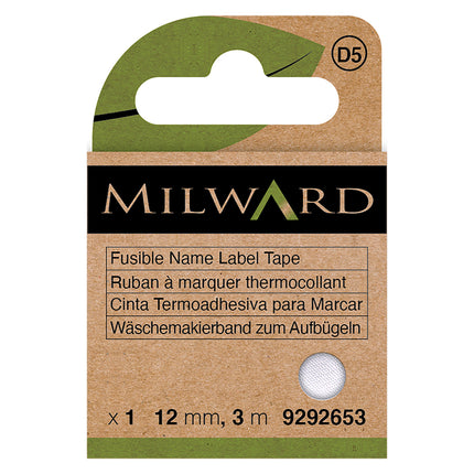 Ruban de rechange pour étiquettes nominatives thermocollantes Milward