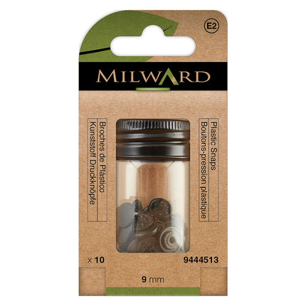 Attaches Milward sans pince | 9mm Noir