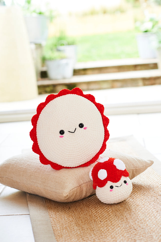 10244 Toadstool Soft Plushie Toy & Cushion | Crochet Pattern | Chunky