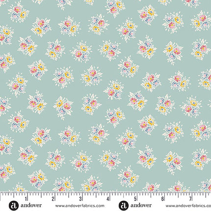 Makower | Petite Fleur | Posy | Bleu sarcelle