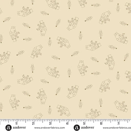 Edyta Sitar | Snow Flurry | Snowman | Cream