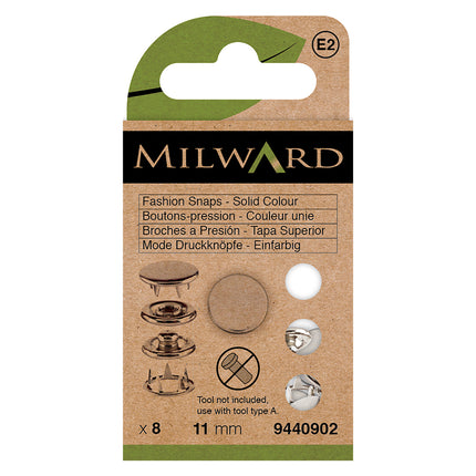 Attaches Jersey Milward Argent Massif à Clipser | 11mm