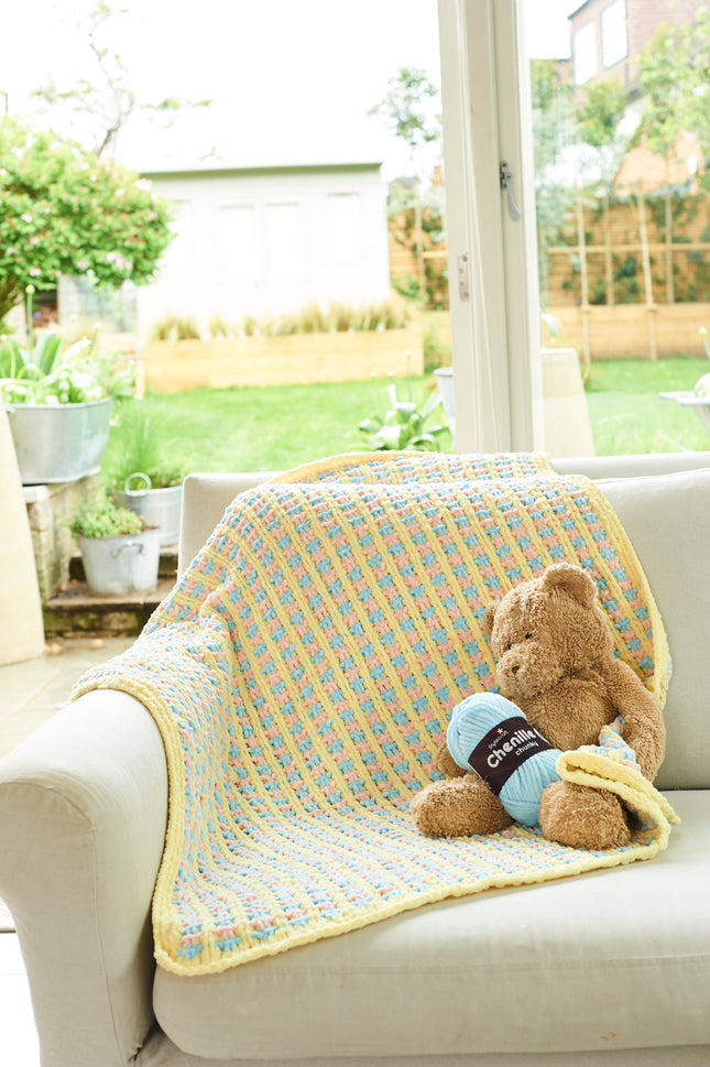 10247 Baby Blanket | Knitted Pattern | Chunky