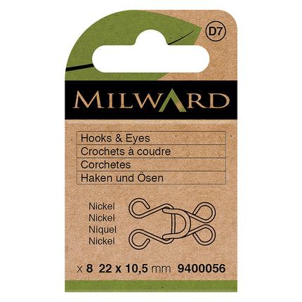 Milward Crochets et Œillets | Nickel | Taille 13