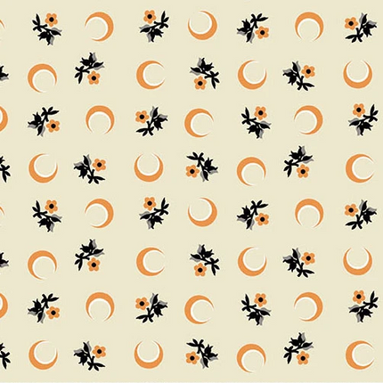 Makower | Nightfall | Flower Moon | Cream