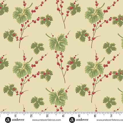 Edyta Sitar | Jingle Bell | Leaves & Berries | Buttercream