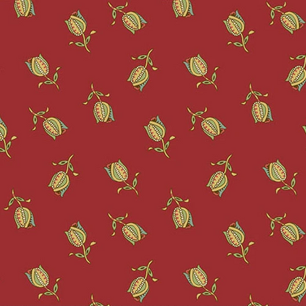 Edyta Sitar | Jingle Bell | Ornamental Tulips | Cranberry