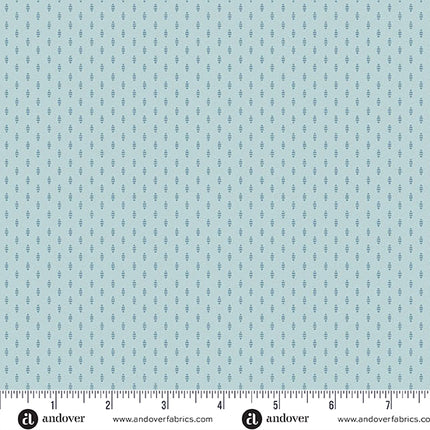 Edyta Sitar | Sewing Bird | Point de satin | Bleuet