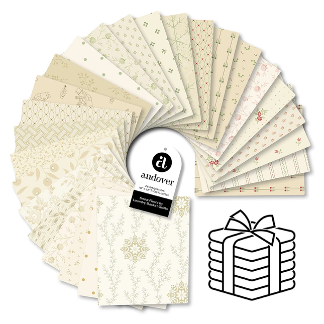 Edyta Sitar | Snow Flurry | Fat Quarter Bundle (26)
