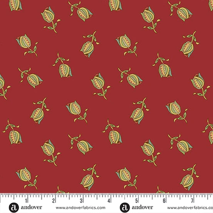 Edyta Sitar | Jingle Bell | Ornamental Tulips | Cranberry