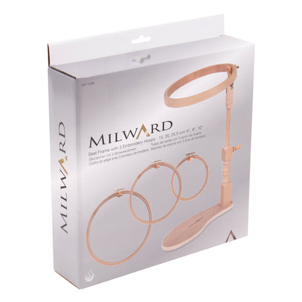 Support de cadre de siège Milward avec 3 cercles à broder 15,2 cm 20,3 cm 25,4 cm