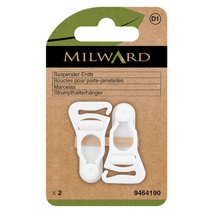 Extrémités de bretelles blanches Milward