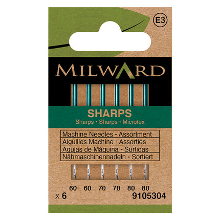 Aiguilles pour machines à coudre Milward | Pointes acérées assorties