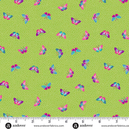 Makower | Tropica | Papillons | Vert
