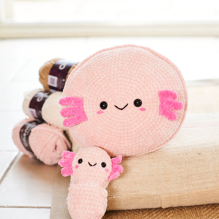 10243 Axolotl Soft Plushie Toy & Cushion | Crochet Pattern | Chunky
