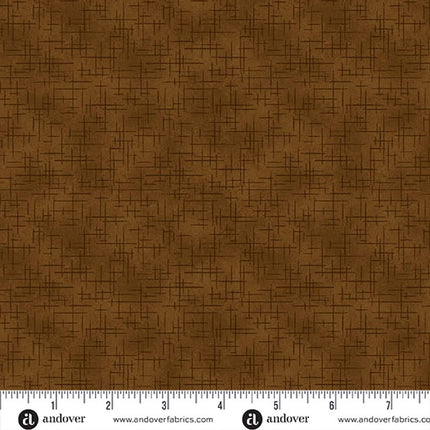 Makower | Retro Stitch | Chocolate
