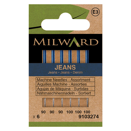 Aiguilles pour Machine à Coudre Milward | Jeans Fort Assorties