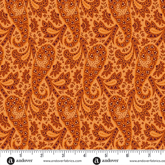 Makower | Nightfall | Paisley | Orange