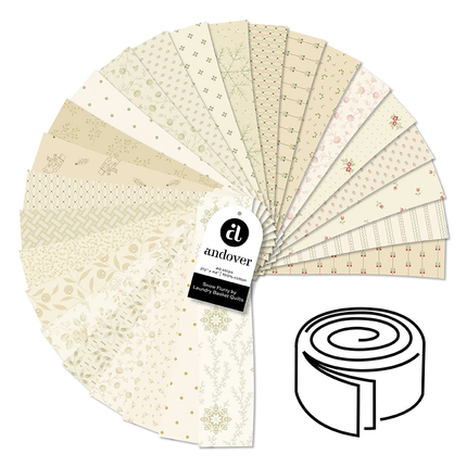 Edyta Sitar | Snow Flurry | 2.5'' Jelly Roll