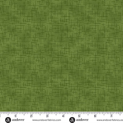 Makower | Retro Stitch | Olive
