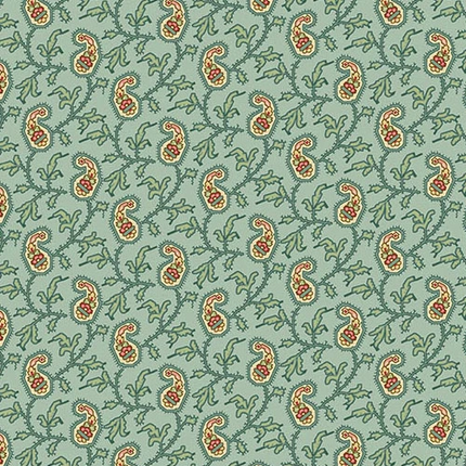 Edyta Sitar | Jingle Bell | Paisley Vine | Vintage Blue