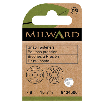 Boutons-pression transparents Milward à coudre | 15 mm