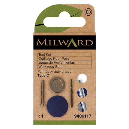 Milward Heavy Duty Snap Fasteners | Tool Set