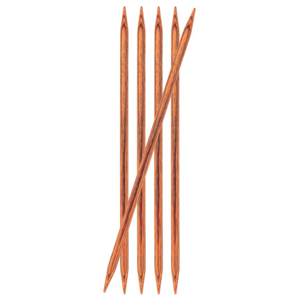 Knit Pro - Double Pointed Knitting Needles - 15cm DPN's - Ginger - 6mm - KP31013