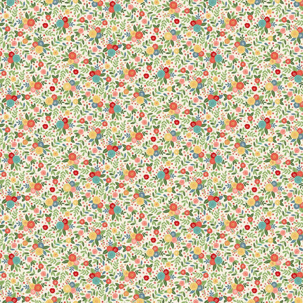 Makower | Amelia | Floral | Cream - 2511/Q