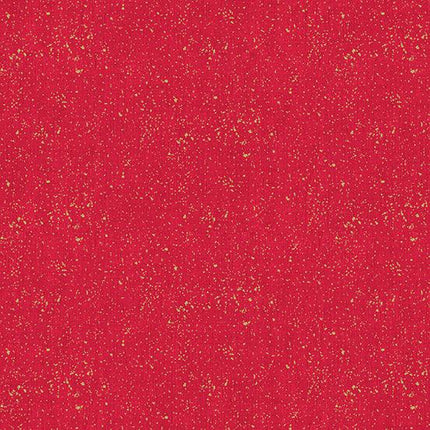 Makower Fabric | Metallic Linen Texture | Red - 2566 R