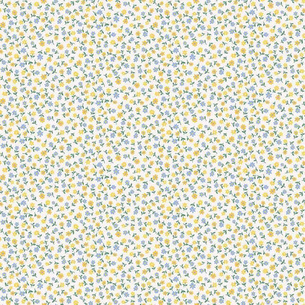 Makower Fabrics | Country Cuttings | Daisy | Yellow - 002-Y
