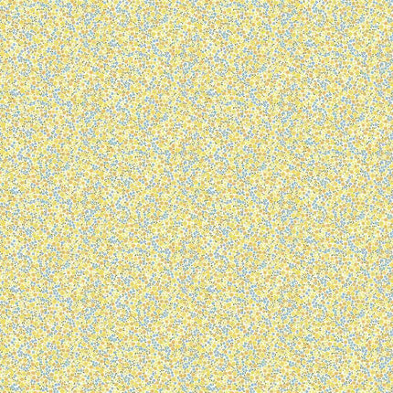 Makower Fabrics | Country Cuttings | Ditsy | Yellow - 005-Y