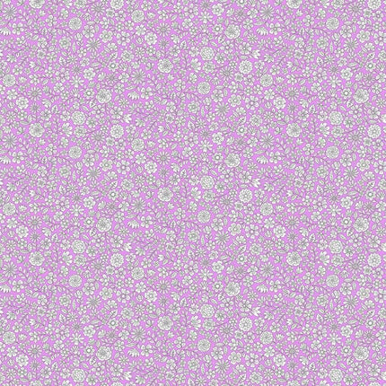 Makower Fabrics | Country Cuttings | Flora | Lilac - 003-L