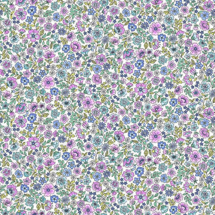 Makower Fabrics | Country Cuttings | Meadow | Lilac - 001-L