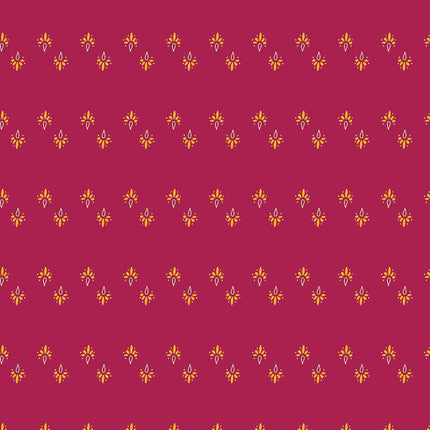 Makower Fabrics | Winged Garden | Dewdrop | Pink Petal - 1074 - E