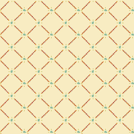 Makower Fabrics | Winged Garden | Essence of Spring | Honeydew - 1072 - L