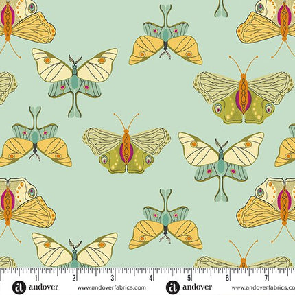 Makower Fabrics | Winged Garden | Fluttering | Delight - 1068 - T