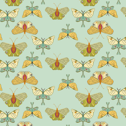 Makower Fabrics | Winged Garden | Fluttering | Delight - 1068 - T