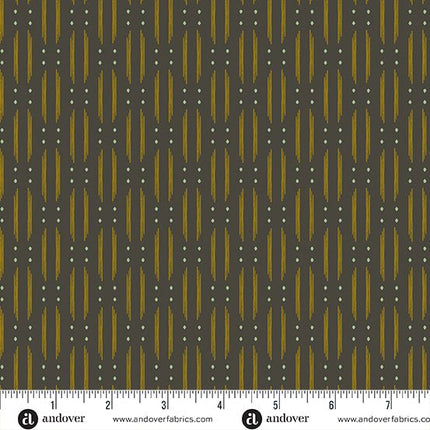 Makower Fabrics | Winged Garden | Renewal Rhythms | Midnight - 1073 - K