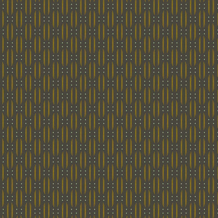Makower Fabrics | Winged Garden | Renewal Rhythms | Midnight - 1073 - K