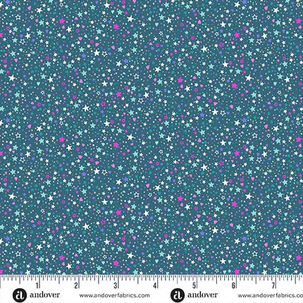 Makower Fairy Dust | Sparkle | Teal - MU - 053 - T