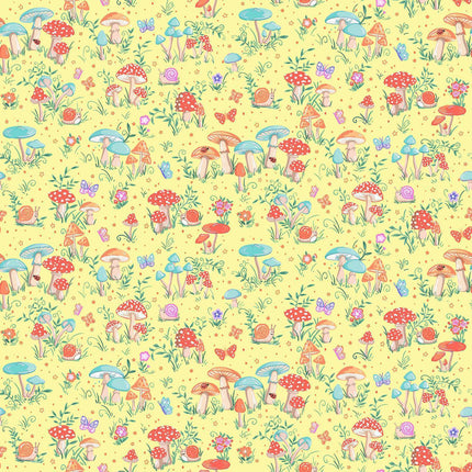 Makower Fairy Dust | Toadstool | Yellow - MU - 051 - Y