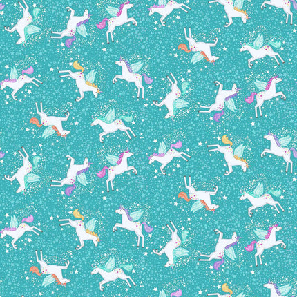Makower Fairy Dust | Unicorn | Teal - MU - 050 - T